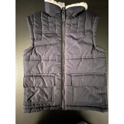 3-4 Boys Puffer Vest, Midnight Blue