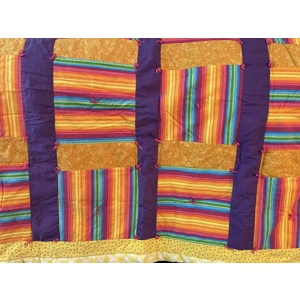 Baby Quilt, 41x31 Stripes