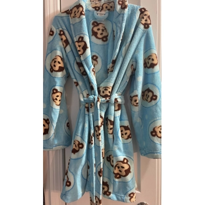 M Ladies Robe, Light Blue
