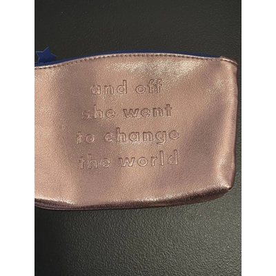 Girls Clutch Purse, Pink, Change the World