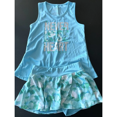 5 Girls Bathing Suit, Blue, Never Lose Heart