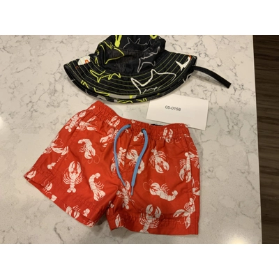 12M Boys Swim Trunks & Hat