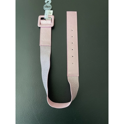 S Girls Belt, Pink Shimmer