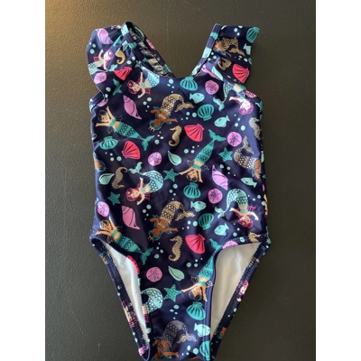 18M Girls Bathing Suit, Navy, Mermaid