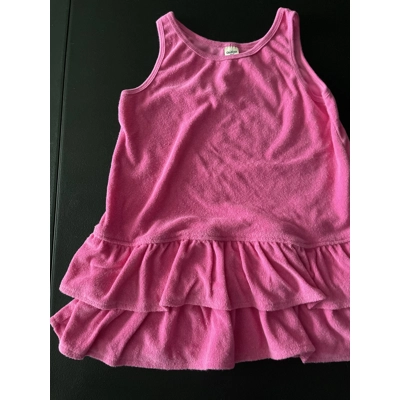 8 Girls Terrycloth Coverup Dress, Magenta