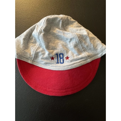 18-24m Boys Hat, Gray & Red