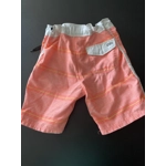 5 Boys Board Shorts, Orange & White, Striped
