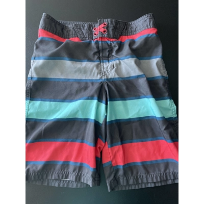 14 Boys Swim Trunks, Multicolored Stripes