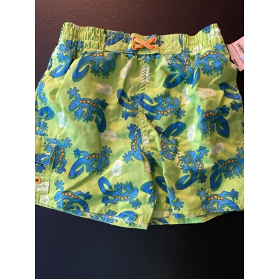 3T Boys Swim Trunks, Lime Green, Geckos