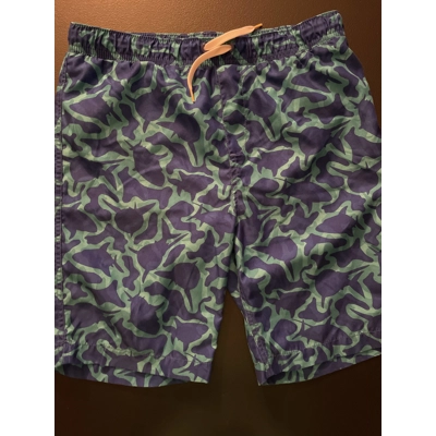 14/16 Boys Swim Trunks, Turquoise & Blue, Sharks