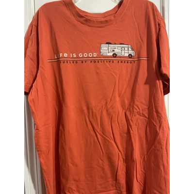 XL Mens T-Shirt, Orange, Camper