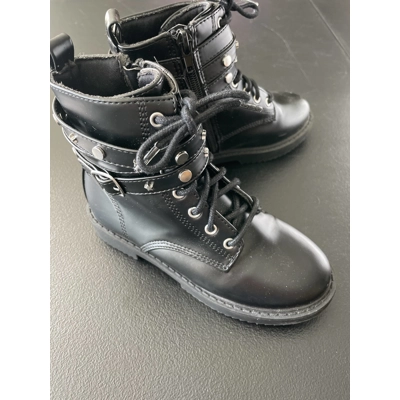 12 Girls Moto Boots, Black