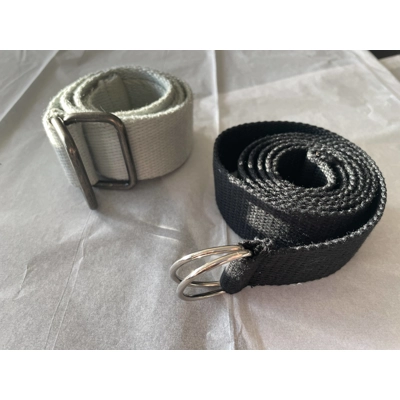 L Womens Belt 2pk, Light Blue & Black