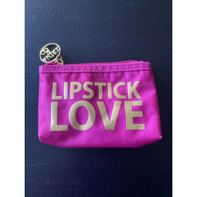 Makeup Pouch, Pink, Lipstick Love