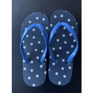 S Girls Flip Flops, Navy & B..