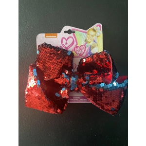 OS Girls Bow, Red & Blue Seq..