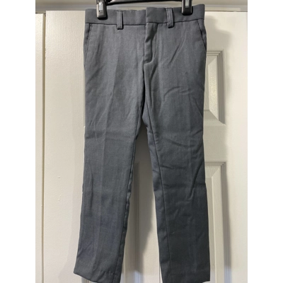 6 Boys Dress Pants, Dark Gray
