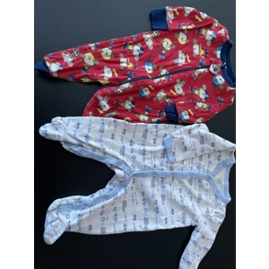3-6m Boys Sleeper 2pk, Red w..