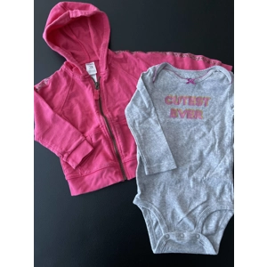 18m Girls Shirts 2 pk, Gray ..