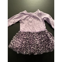 9m Girls Spring Dress, Purple, Animal Print