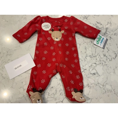 Newborn Girls One Piece Reindeer Outfit