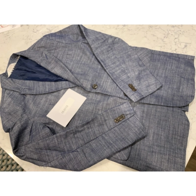14 youth Boys Navy Cotton Blazer