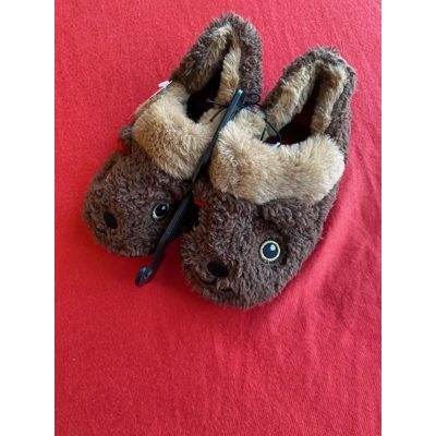 Toddler 7/8 Sz, Slipper, Brown Bear