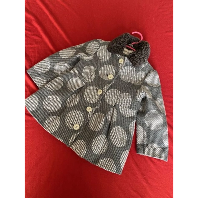 2T, Jacket, Grey/White Polka Dot