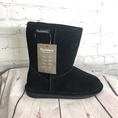 4 Girl Youth Bear Paw Boots, Black