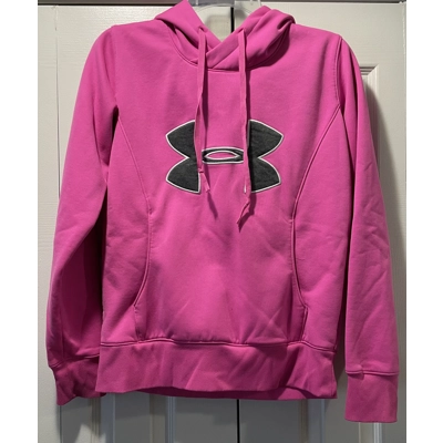 S Womens Hoodie, Bright Pink, UnderArmour