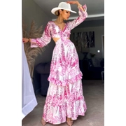 Cut out back detail dress