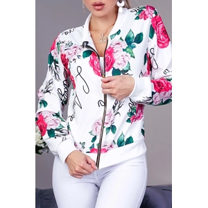 Floral bomber jacket