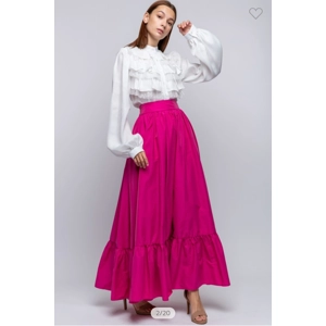 Pocketed flair maxi skirt