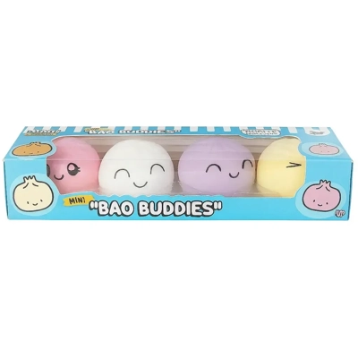 4 Pack of Mini Bao Buddies Squishy Sensory Toys