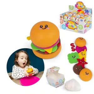 Fidget burger squishy toy