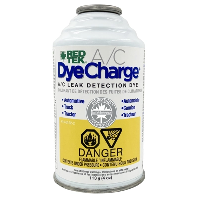 REDTEK DyeCharge A/C Leak Finder - 4 oz can title=
