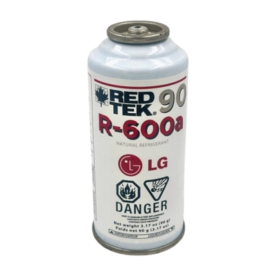 RED TEK R-600a 90g aerosol can title=