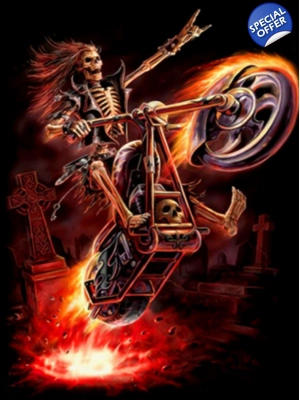 Skeleton Biker