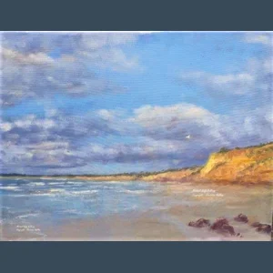 Cloudy coast  unframed --Christine Hallam
