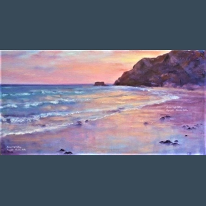 Sunset Walk -  Unframed - Christine Hallam