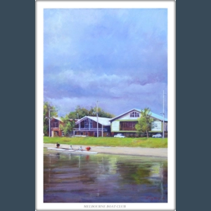 Melbourne Boat Club - Unframed - Janet Lyons