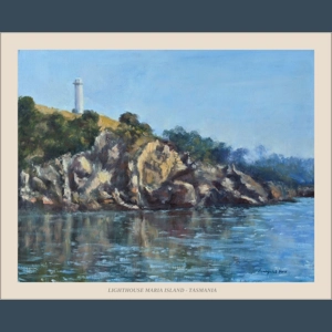 Lighthouse - Maria Island - Tasmania - Unframed - Margaret Moss