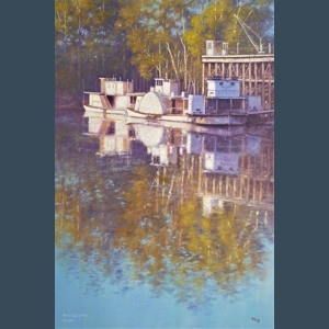 Morning light -Echuca  {unframed}