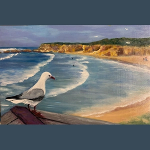 Sentinel Seagull- Torquay - Unframed - Rhonda Stewart