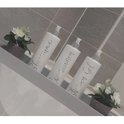 500ml Refill Bottle - CONDITIONER - White/Chrome