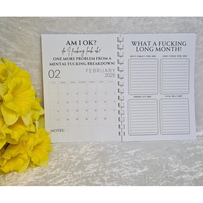 Additional Image for 2025 'F**K IT' Organiser Book