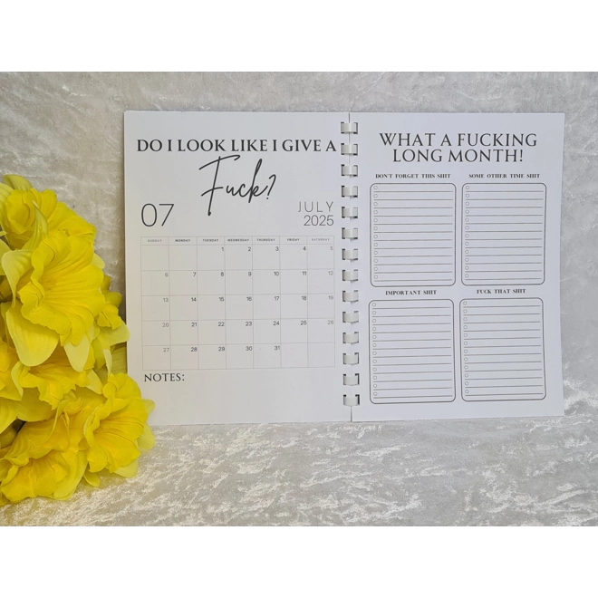 Additional Image for 2025 'F**K IT' Organiser Book