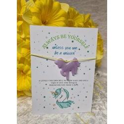 Unicorn Wish Charm - Teal/Blue