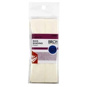 Birch Bias Binding Cotton 25mm Ivory