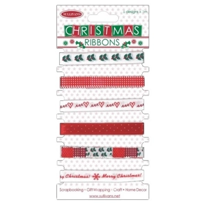 Christmas Ribbon Assorted 6 x 1m